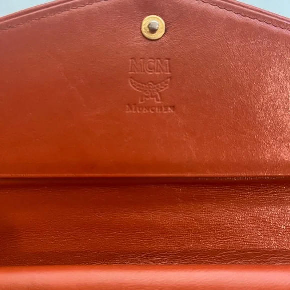 MCM COGNAC VISETOS TRIFOLD WALLET a WITH CARD HOLDER - Picture 6 of 16